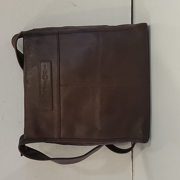 FOSSIL VINTAGE BROWN‎ LEATHER SHOULDER HANDBAG - Picture 2 of 8